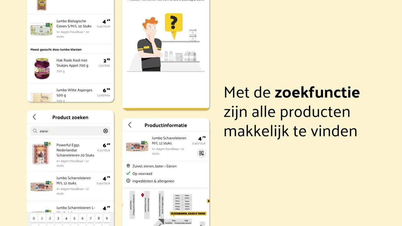 Still uit de video van het Jumbo-prototype voor de handscanner
